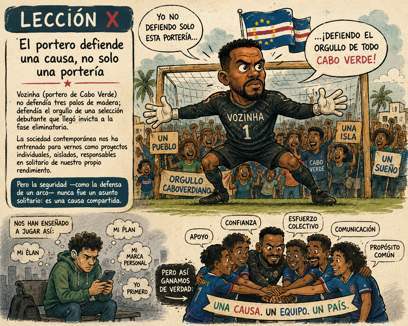 Ilustracion Leccion 10 - Vozinha, la muralla de Cabo Verde