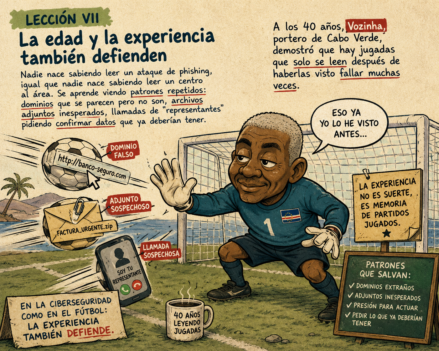 Ilustracion Leccion 7 - Vozinha, la muralla de Cabo Verde