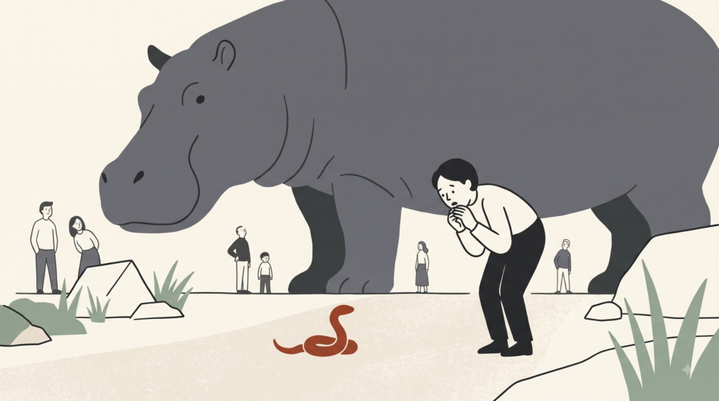 ¿Por qué una serpiente nos asusta más que un hipopótamo?